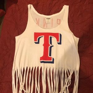 Victoria’s Secret Texas Rangers Fringe Crop Top